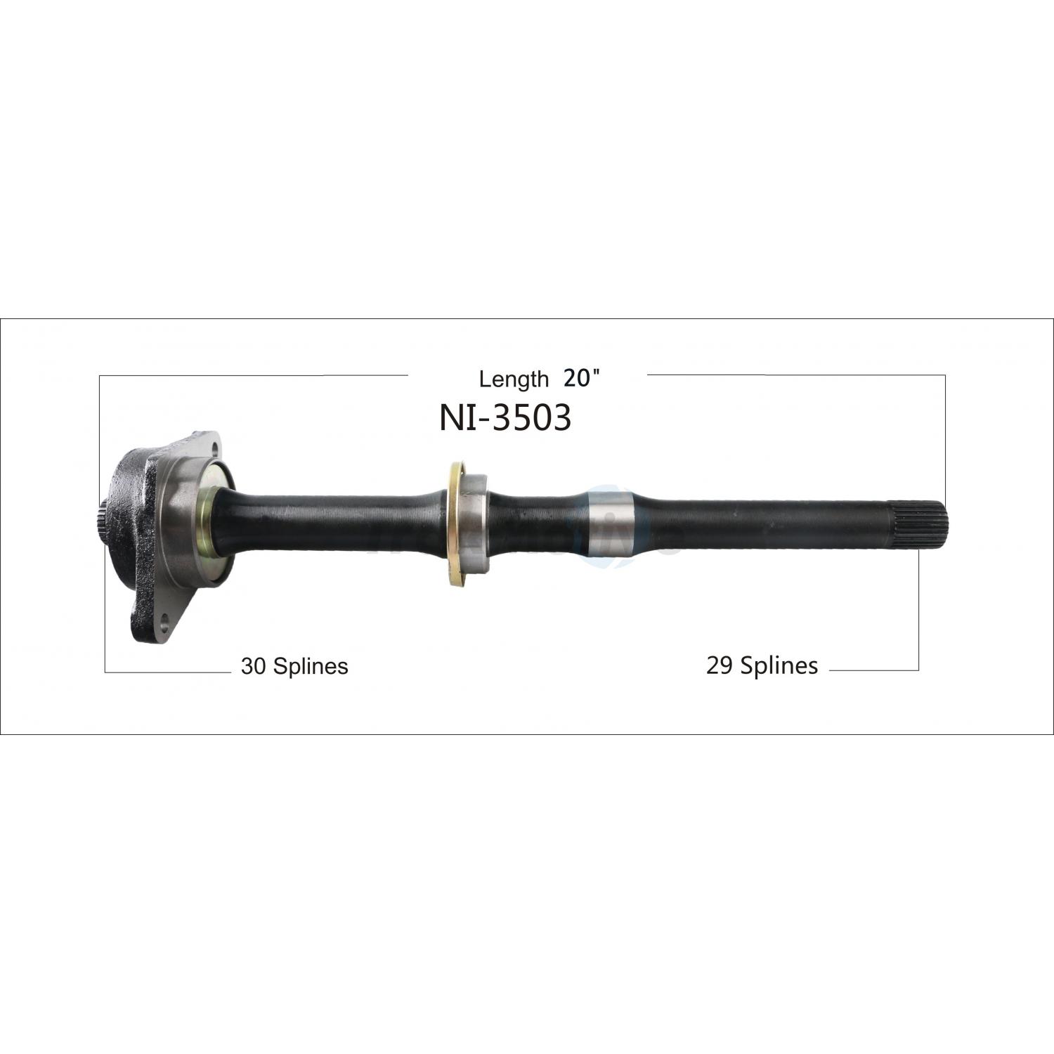 TrakMotive NI3503 CV Intermediate Shaft product image 1 of 3