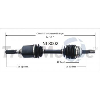 1993 Nissan NX CV Axle Shaft