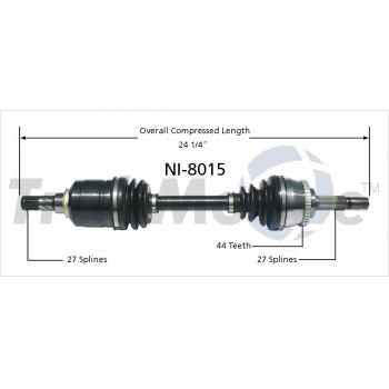 1997 Nissan Altima CV Axle Shaft Front Left TrakMotive NI8015 image 1 of 3