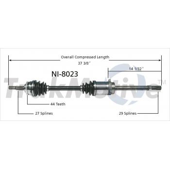 2001 Nissan Altima CV Axle Shaft
