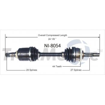 1997 Nissan Altima CV Axle Shaft Front Left TrakMotive NI8054 image 1 of 3