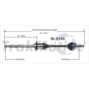 2007 Nissan Quest CV Axle Shaft