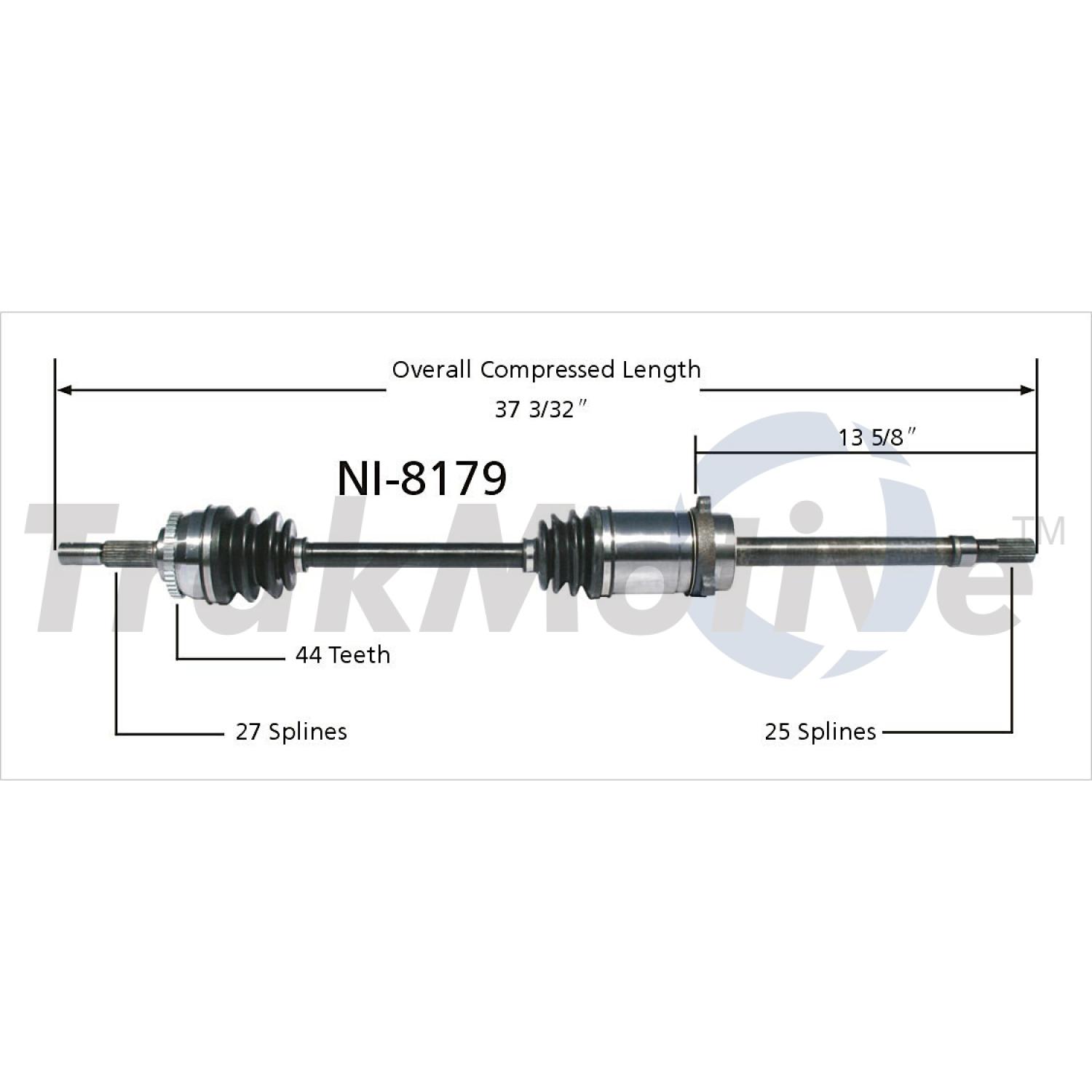 TrakMotive NI8179 - CV Axle Shaft TrakMotive NI8179 CV Axle Shaft product image 1 of 3