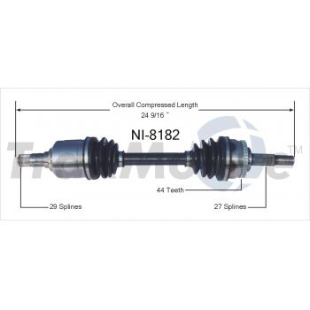 2006 Nissan Altima CV Axle Shaft Front Left TrakMotive NI8182 image 1 of 3