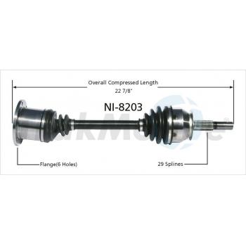 2008 Infiniti QX56 CV Axle Shaft