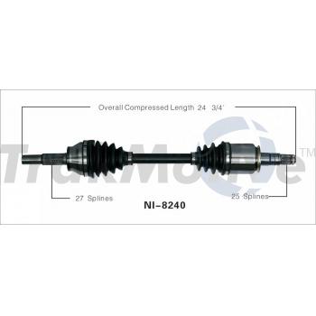 2008 Infiniti FX35 CV Axle Shaft