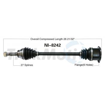 2008 Infiniti FX45 CV Axle Shaft Front Left TrakMotive NI8242 image 1 of 3