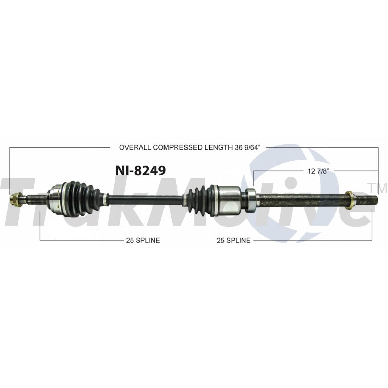 TrakMotive NI8249 - CV Axle Shaft TrakMotive NI8249 CV Axle Shaft product image 1 of 3