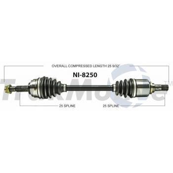 2014 Nissan Cube CV Axle Shaft Front Left TrakMotive NI8250 image 1 of 3