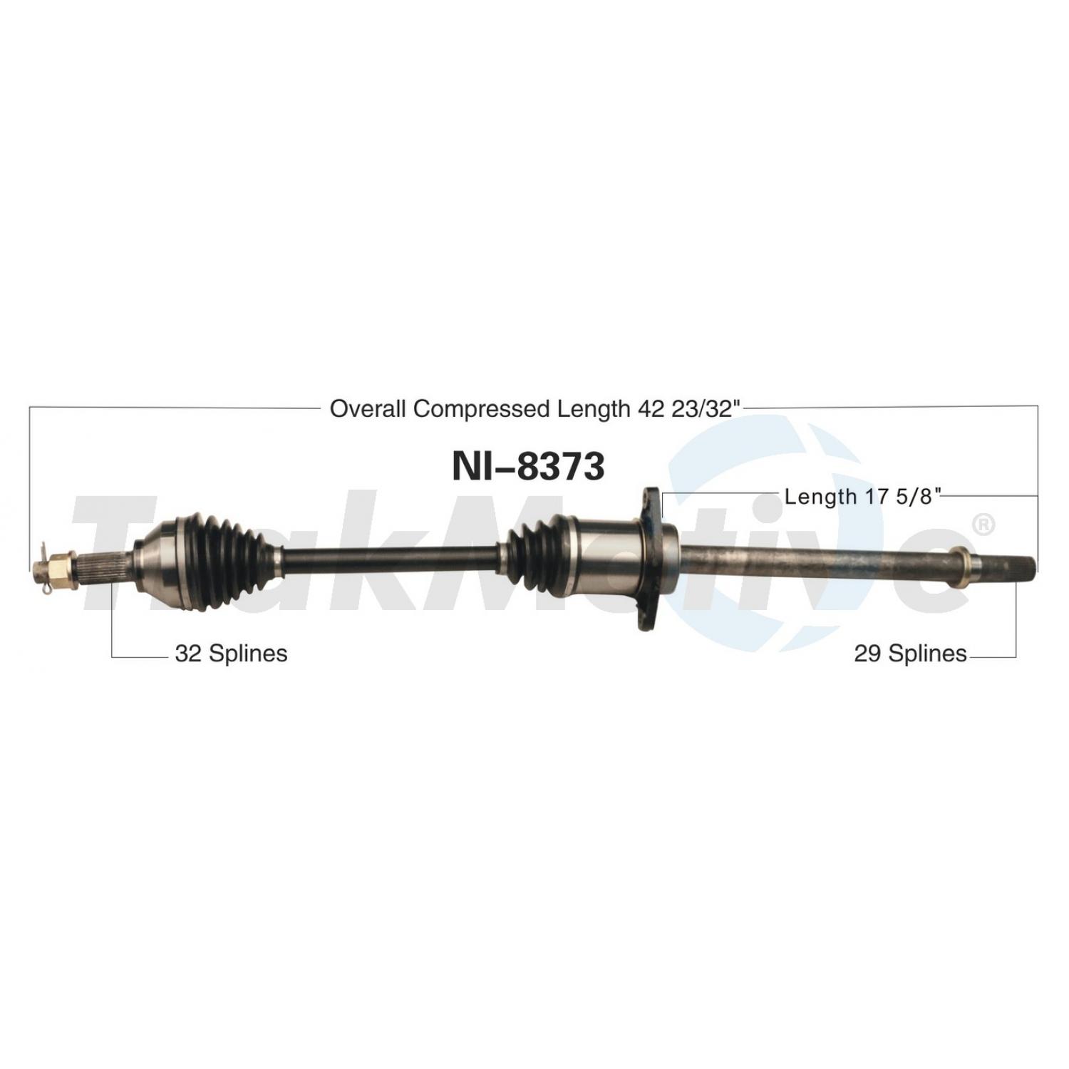 TrakMotive NI8373 - CV Axle Shaft TrakMotive NI8373 CV Axle Shaft product image 1 of 3
