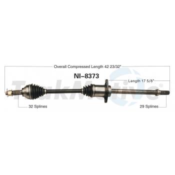 2015 Nissan Quest CV Axle Shaft