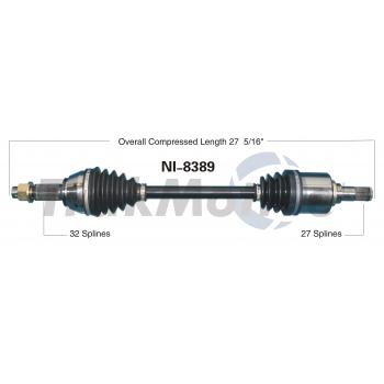 2013 Nissan Altima CV Axle Shaft Front Left TrakMotive NI8389 image 1 of 3