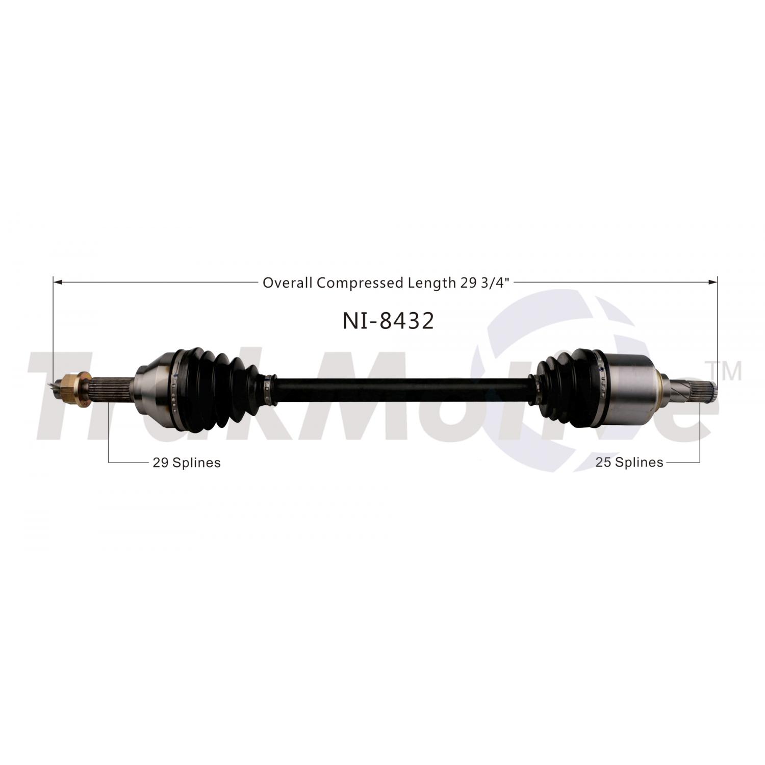 TrakMotive NI8432 - CV Axle Shaft TrakMotive NI8432 CV Axle Shaft product image 1 of 3