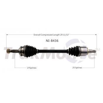 1986 Nissan Stanza CV Axle Shaft Rear Left TrakMotive NI8436 image 1 of 3