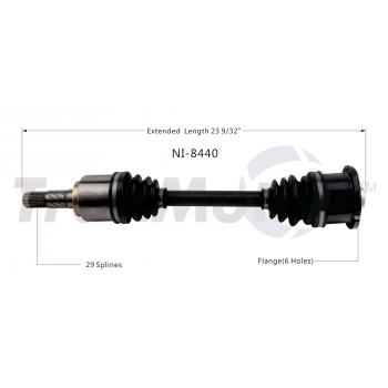 1986 Nissan 200SX CV Axle Shaft Rear Left TrakMotive NI8440 image 1 of 3