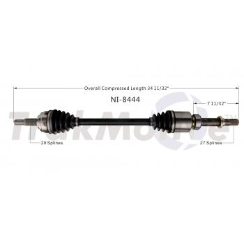 2013 Nissan Leaf CV Axle Shaft Front Right TrakMotive NI8444 image 1 of 3