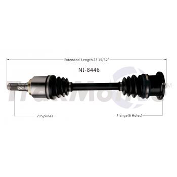 1986 Nissan 200SX CV Axle Shaft Rear Right TrakMotive NI8446 image 1 of 3