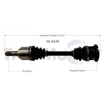 1988 Nissan 200SX CV Axle Shaft Rear Left TrakMotive NI8449 image 1 of 3