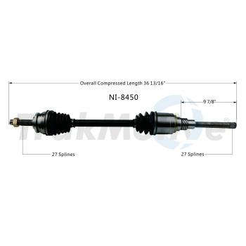 1986 Nissan Stanza CV Axle Shaft Front Right TrakMotive NI8450 image 1 of 3