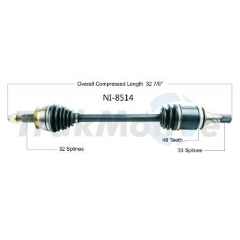 2015 Infiniti Q70 CV Axle Shaft