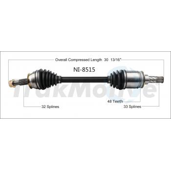 2013 Infiniti M56 CV Axle Shaft Rear Left TrakMotive NI8515 image 1 of 3