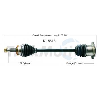2015 Infiniti Q60 CV Axle Shaft