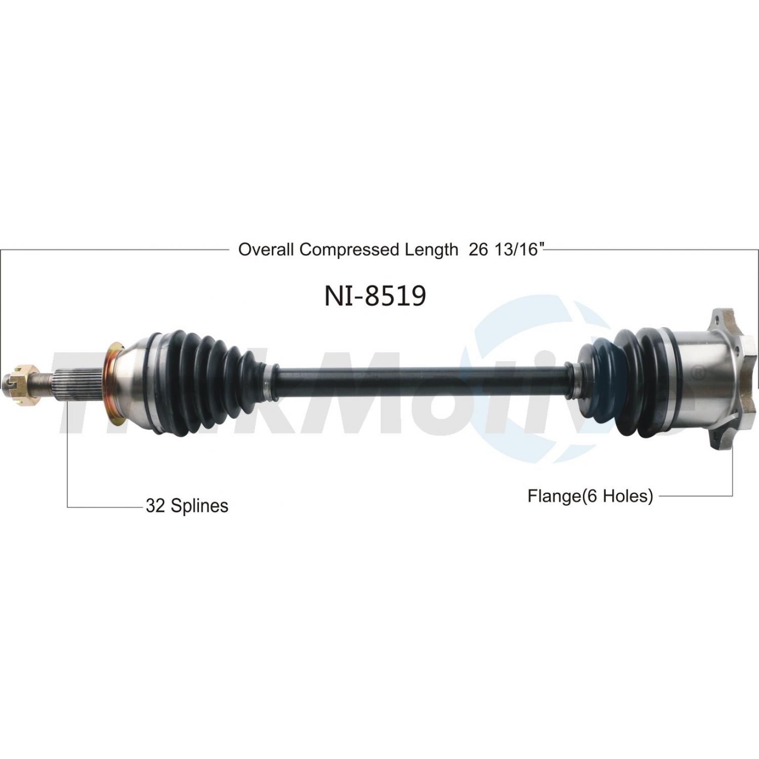 TrakMotive NI8519 - CV Axle Shaft TrakMotive NI8519 CV Axle Shaft product image 1 of 3