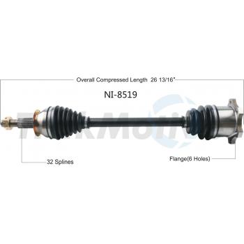 2008 Infiniti G37 CV Axle Shaft
