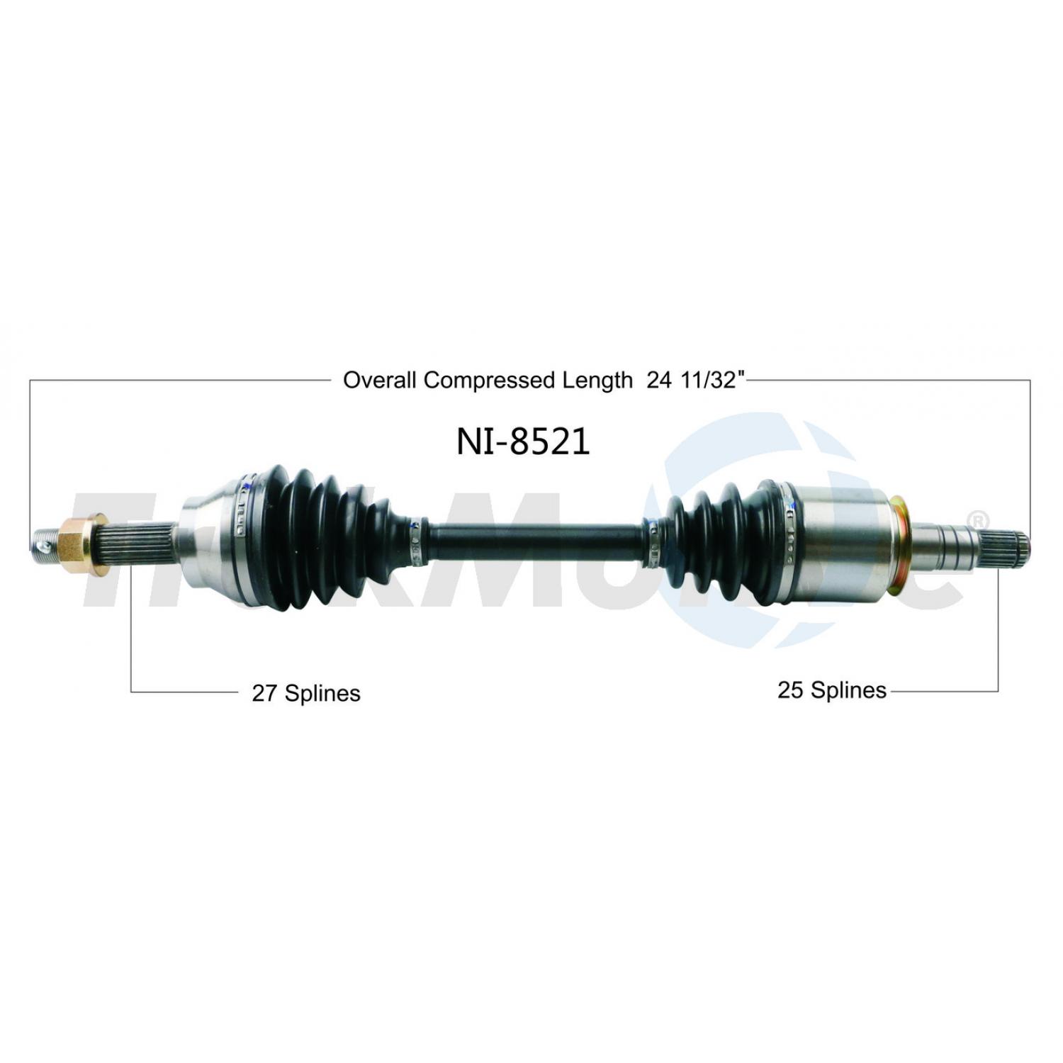 TrakMotive NI8521 - CV Axle Shaft TrakMotive NI8521 CV Axle Shaft product image 1 of 3