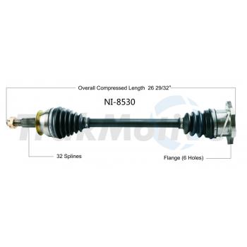 2008 Infiniti EX35 CV Axle Shaft Rear Right TrakMotive NI8530 image 1 of 3
