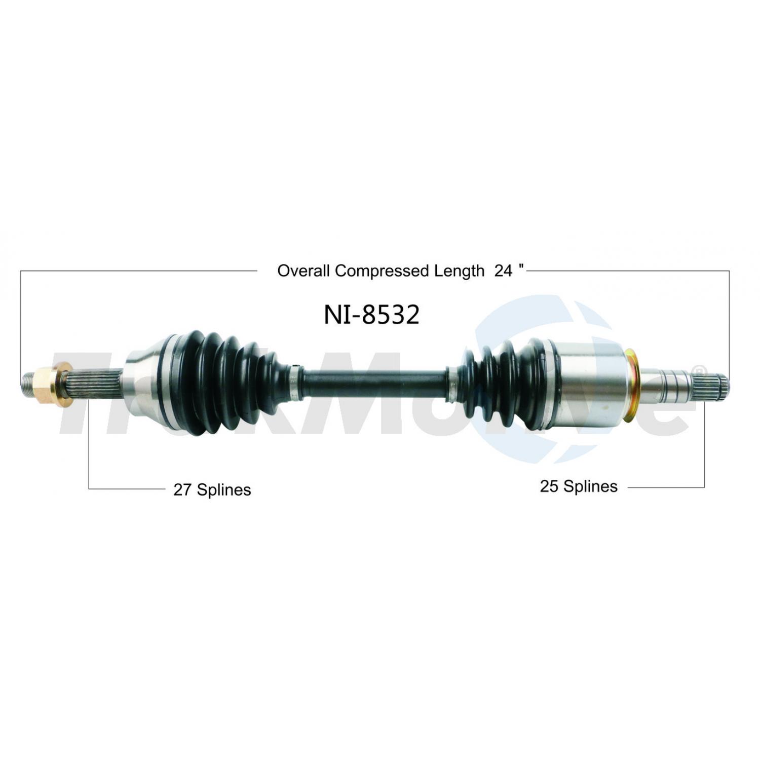 TrakMotive NI8532 - CV Axle Shaft TrakMotive NI8532 CV Axle Shaft product image 1 of 3