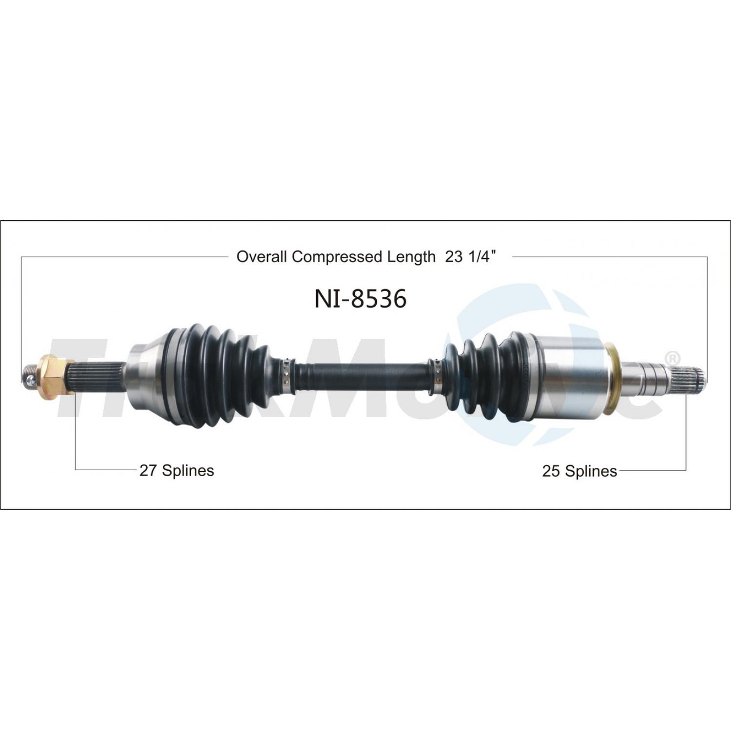 TrakMotive NI8536 - CV Axle Shaft TrakMotive NI8536 CV Axle Shaft product image 1 of 3