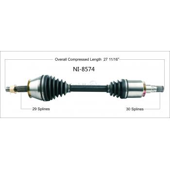 2017 Infiniti QX80 CV Axle Shaft