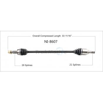 2015 Nissan Murano CV Axle Shaft
