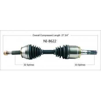 2017 Nissan Titan XD CV Axle Shaft