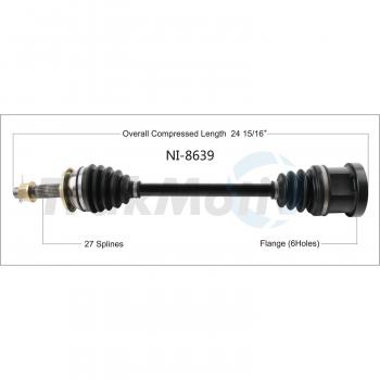 2015 Infiniti Q60 CV Axle Shaft Front Left TrakMotive NI8639 image 1 of 4