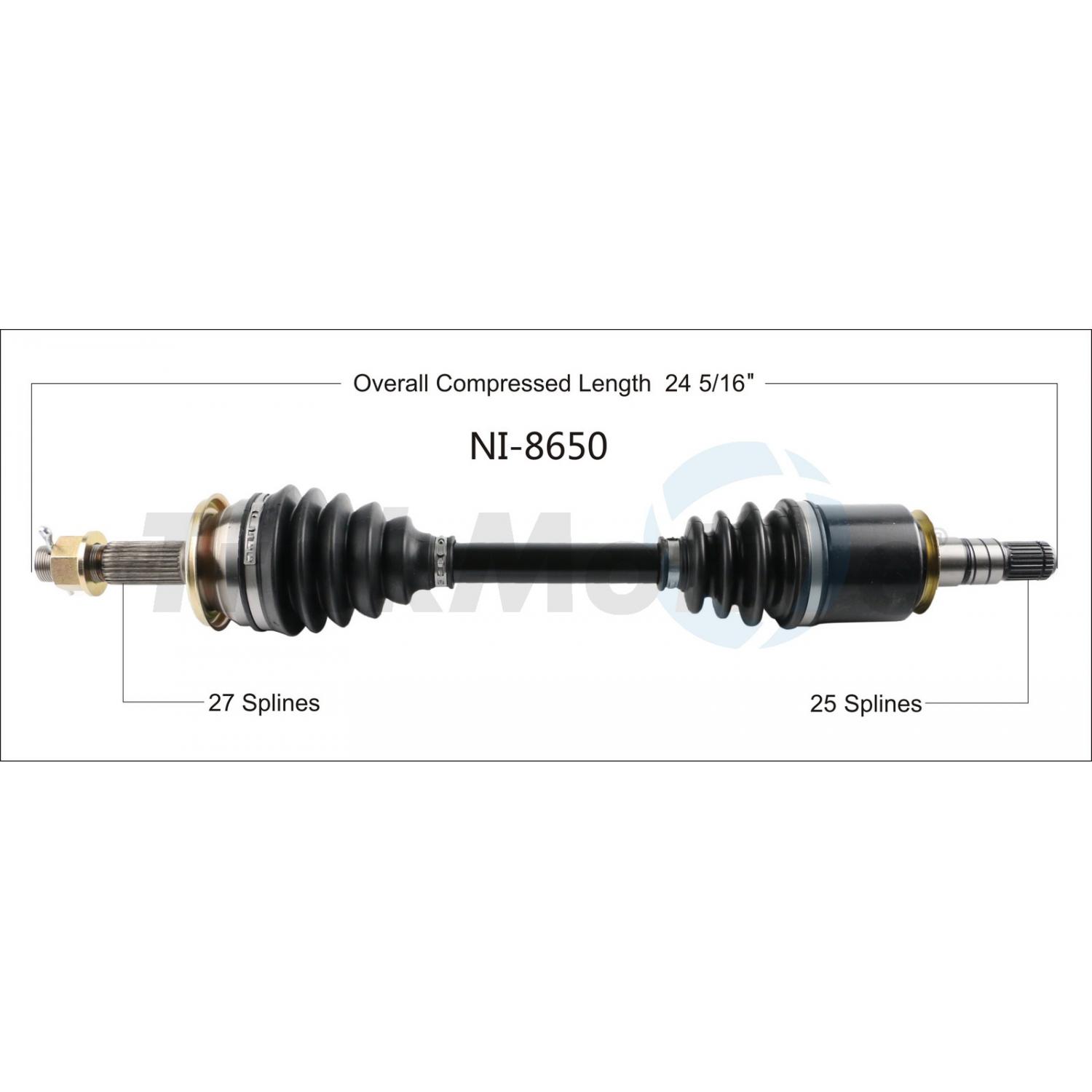 TrakMotive NI8650 - CV Axle Shaft TrakMotive NI8650 CV Axle Shaft product image 1 of 3