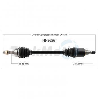 2022 Nissan Versa CV Axle Shaft Front Left TrakMotive NI8656 image 1 of 3