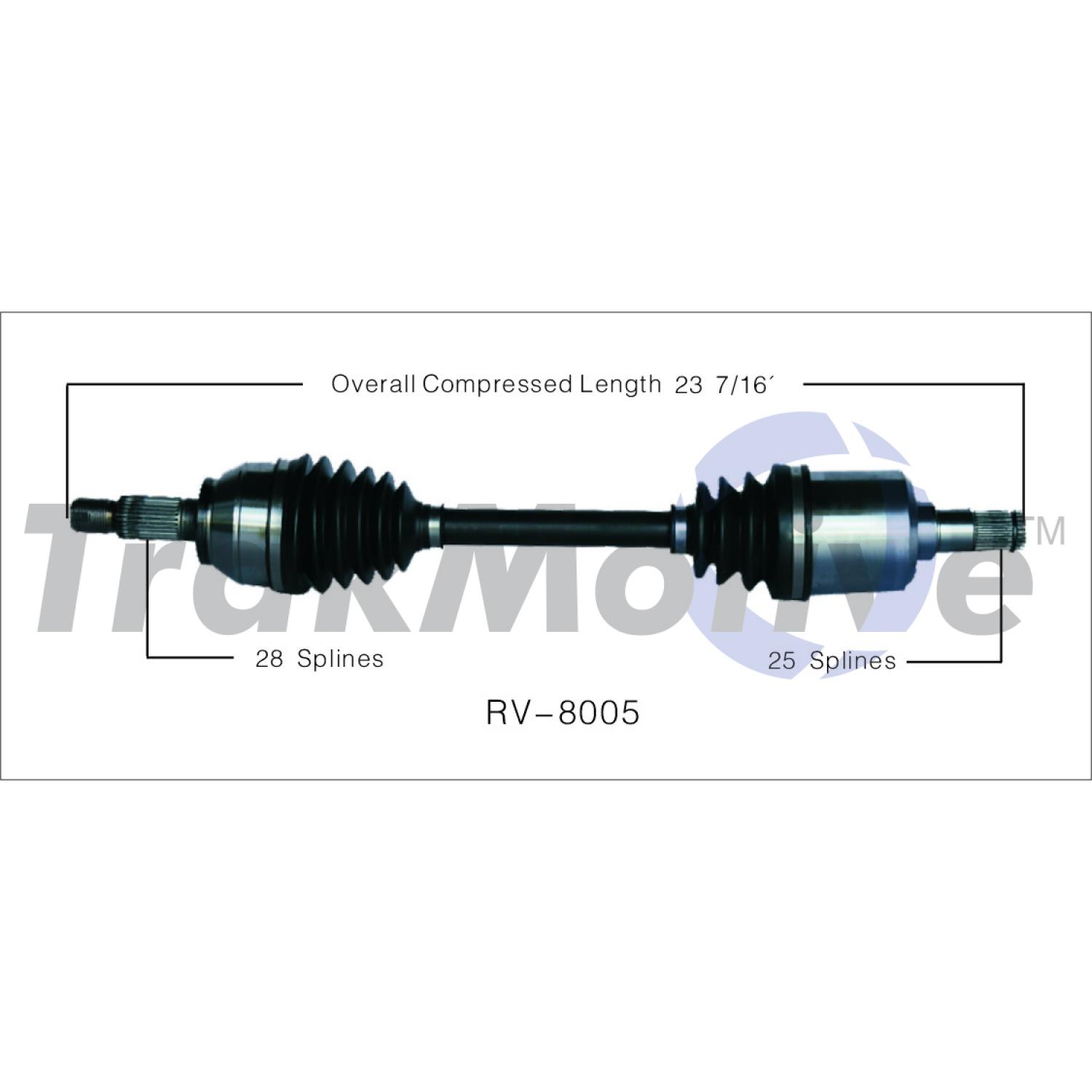 TrakMotive RV8005 - CV Axle Shaft TrakMotive RV8005 CV Axle Shaft product image 1 of 3