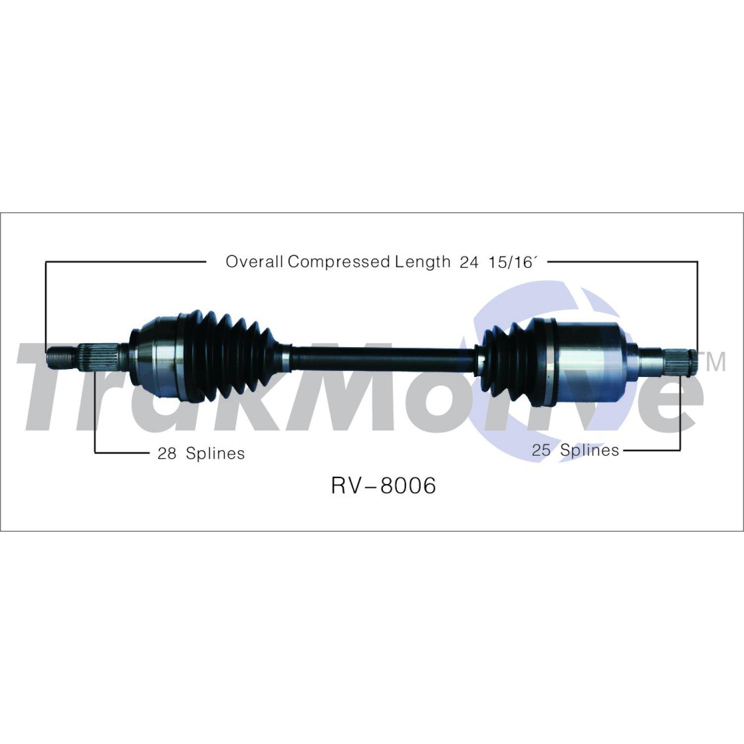 TrakMotive RV8006 - CV Axle Shaft TrakMotive RV8006 CV Axle Shaft product image 1 of 3