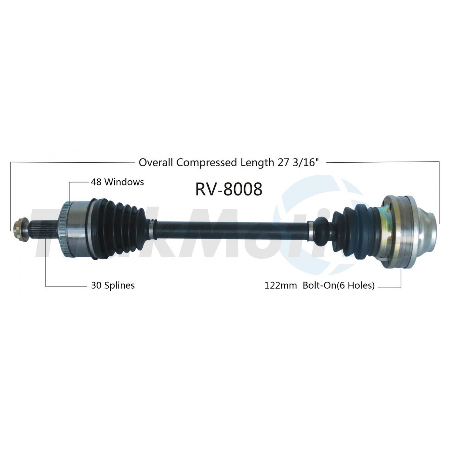 TrakMotive RV8008 - CV Axle Shaft TrakMotive RV8008 CV Axle Shaft product image 1 of 3
