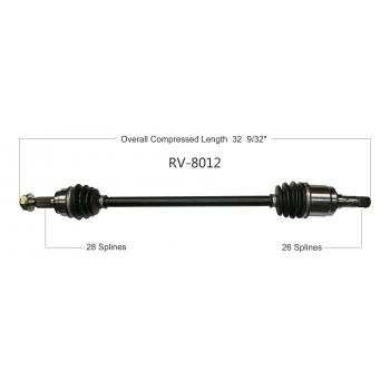 2015 Land Rover LR2 CV Axle Shaft Rear Left TrakMotive RV8012 image 1 of 3