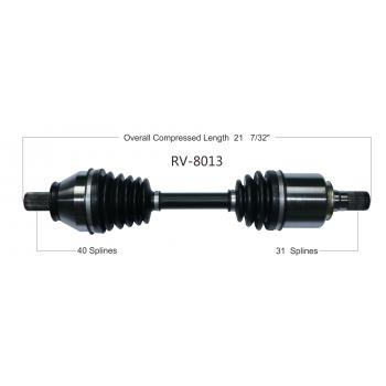 2010 Land Rover LR2 CV Axle Shaft Front Left TrakMotive RV8013 image 1 of 3