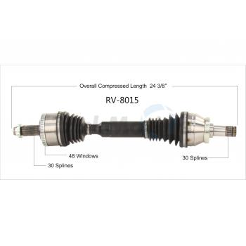 2005 Land Rover Range Rover CV Axle Shaft Front Left TrakMotive RV8015 image 1 of 3