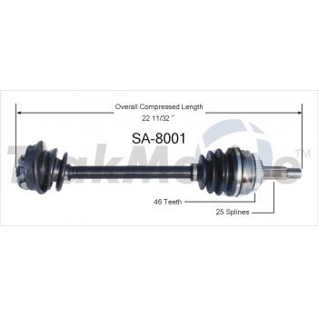 1993 Saab 900 CV Axle Shaft