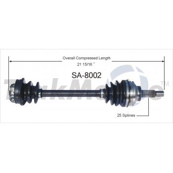 1987 Saab 900 CV Axle Shaft Front Left TrakMotive SA8002 image 1 of 3