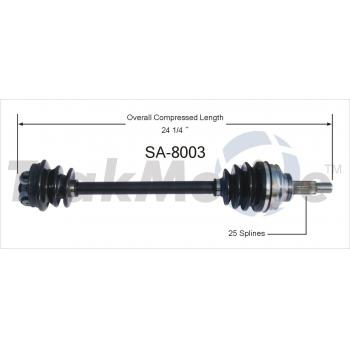1987 Saab 900 CV Axle Shaft Front Right TrakMotive SA8003 image 1 of 3