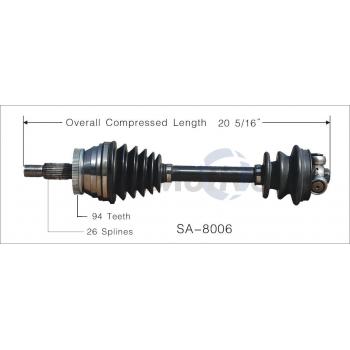 1987 Saab 9000 CV Axle Shaft