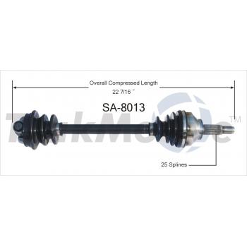 1987 Saab 900 CV Axle Shaft Front Left TrakMotive SA8013 image 1 of 3