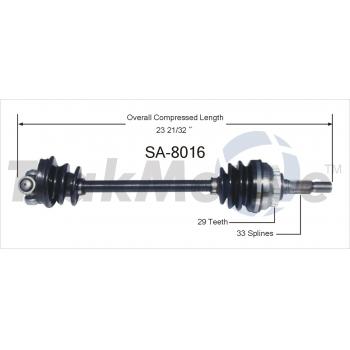 1994 Saab 900 CV Axle Shaft Front Right TrakMotive SA8016 image 1 of 3
